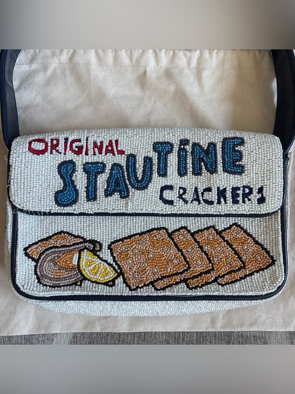 STAUD Tommy Crackers Staudine Beaded Bag - Picture 4 of 10